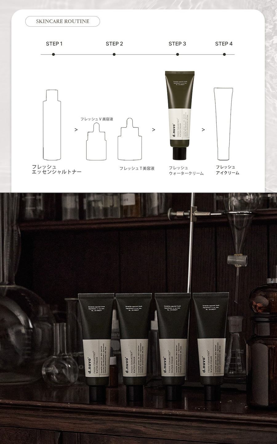 【日本上陸】d.novo フレッシュウォータークリーム