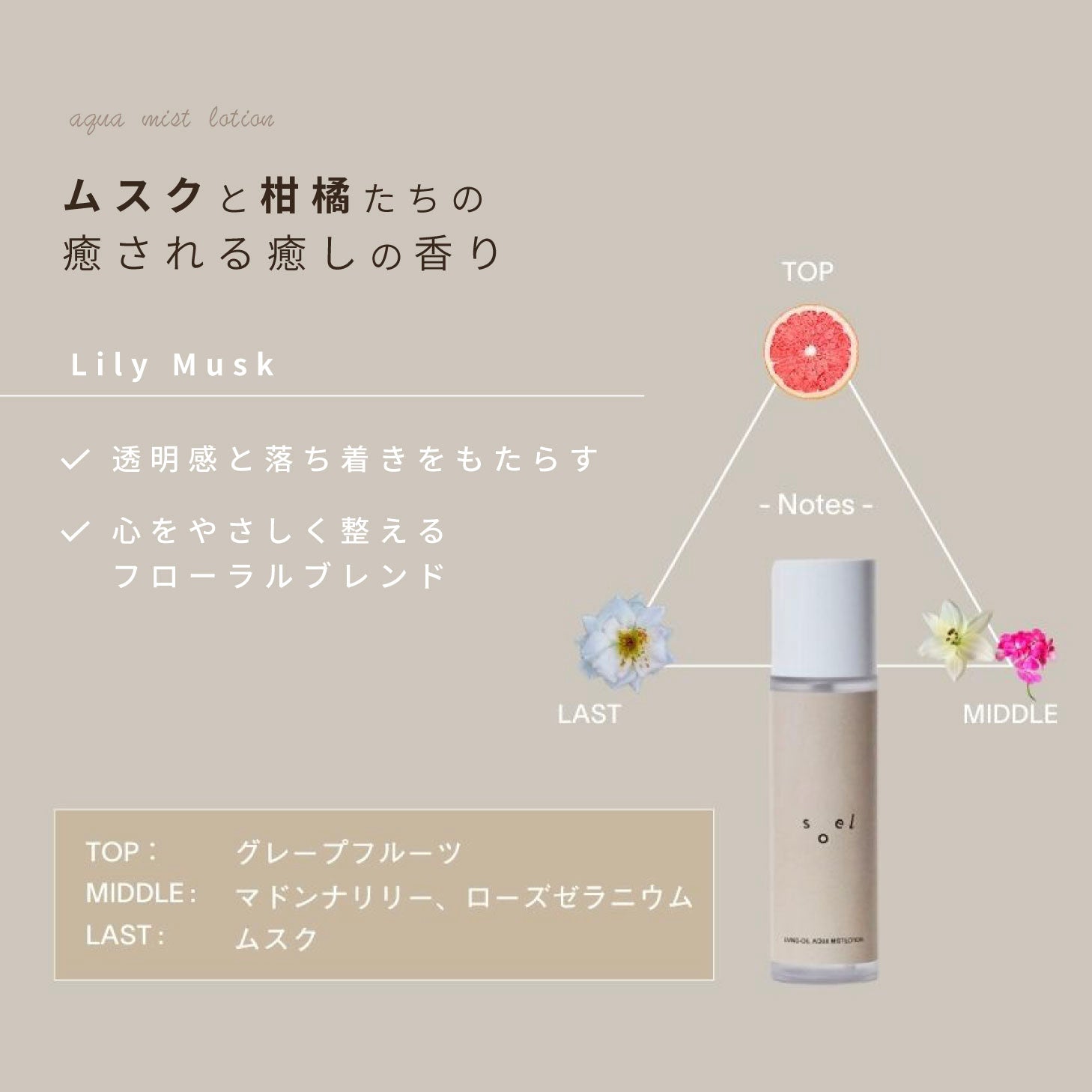 soel LIVING-OIL MIST LOTION ミスト化粧水 100ml