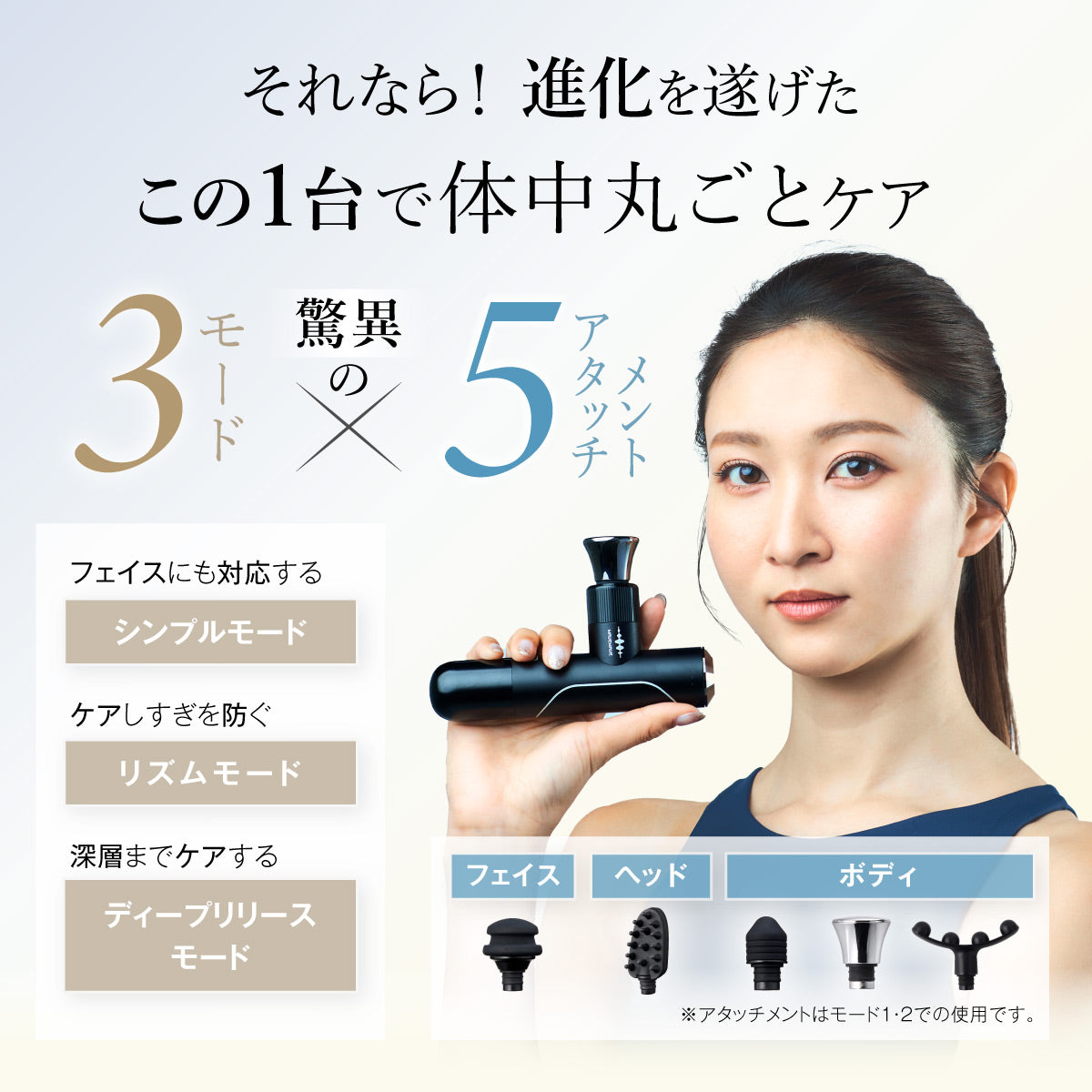 WAVEWAVE Fascial Relese Gun Mirai ハンディマッサージャー