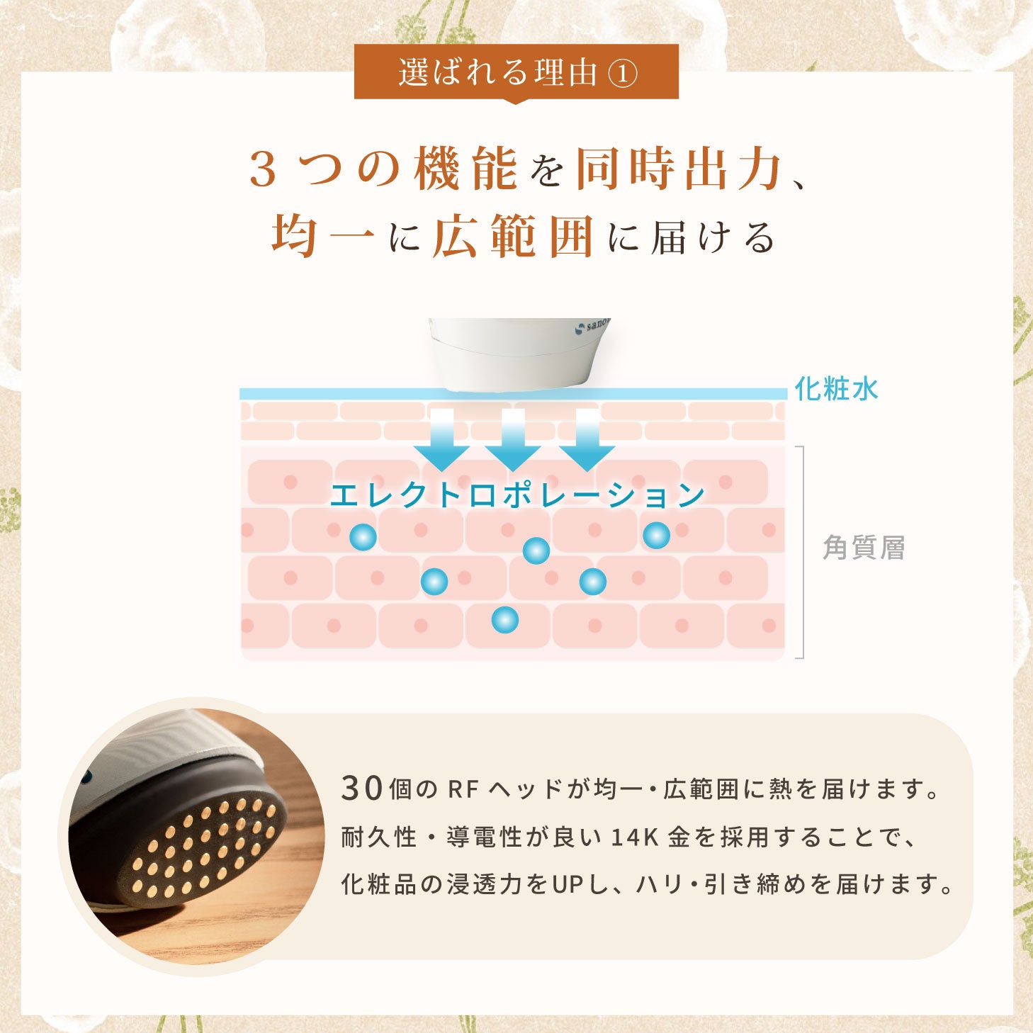 sanobiスタンプリフトフェザー美顔器