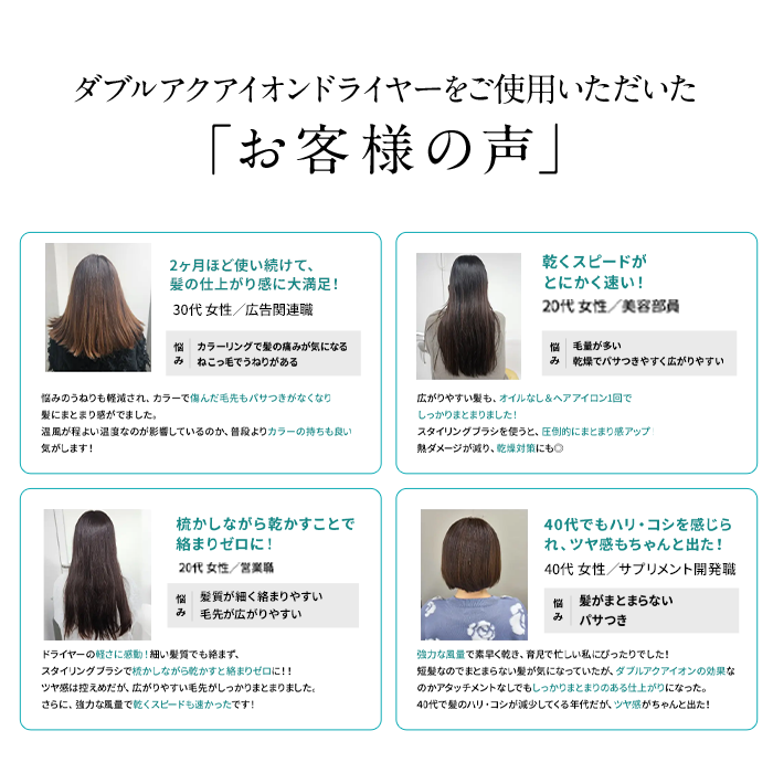 sanobi ヘアドライヤー ダブルアクアイオンドライヤー 2color