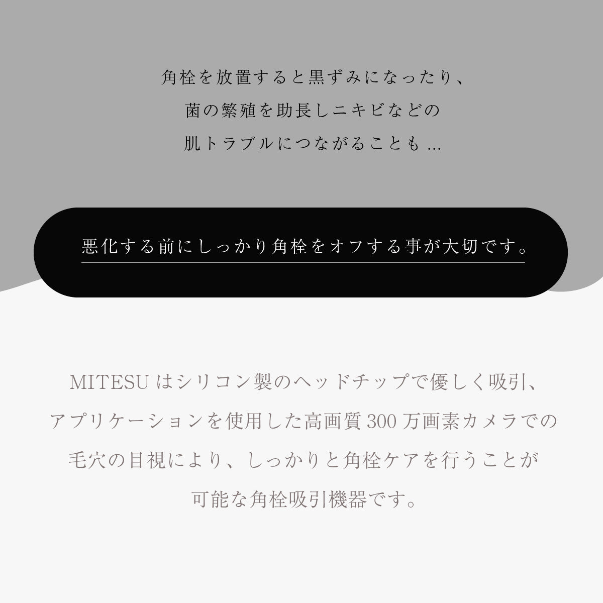 MITESU(ミテス)ケアナサクション 美顔器