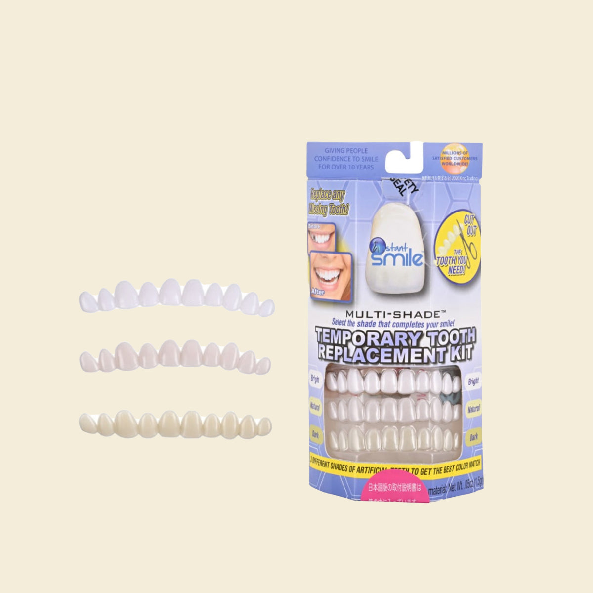 インスタントスマイル テンポラリートゥースキット 3色入