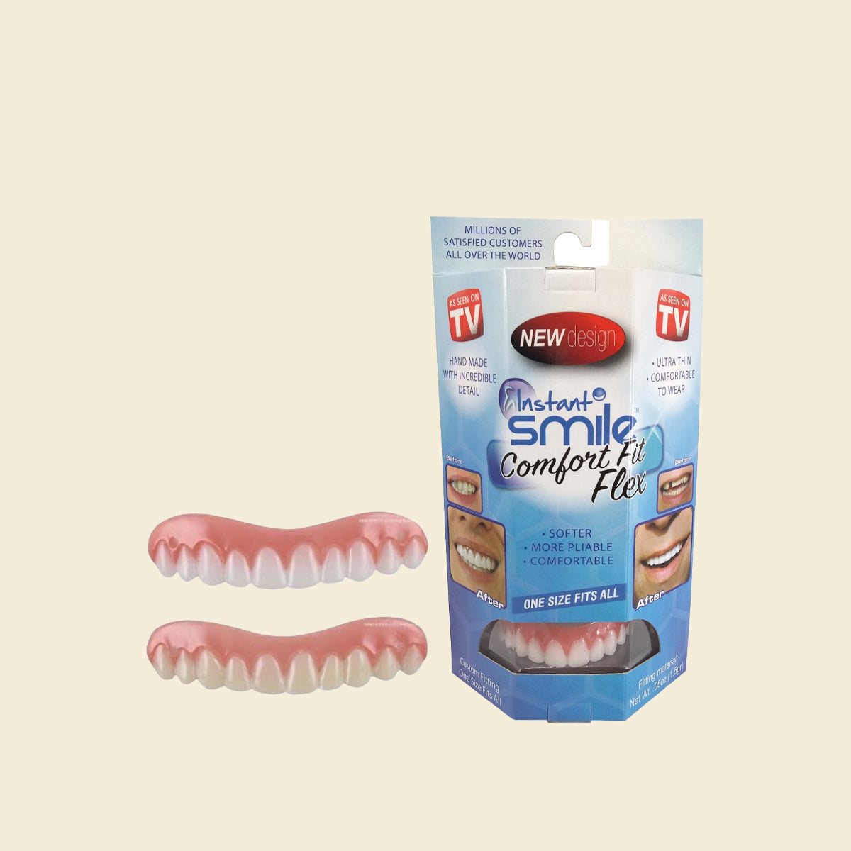 インスタントスマイル コンフォートフィット 薄型 義歯 2色