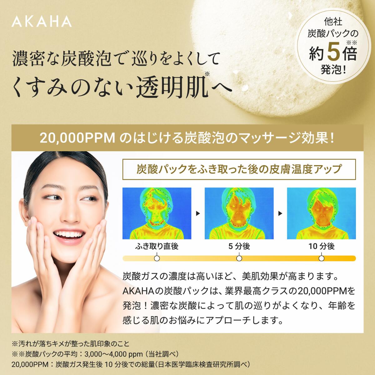 AKAHA スパークリング セラムパック 10g×4包