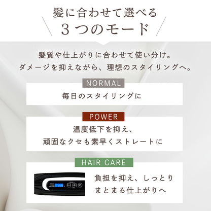 Nobby NBS1250-K シルクコーティング ストレートアイロン ノビー