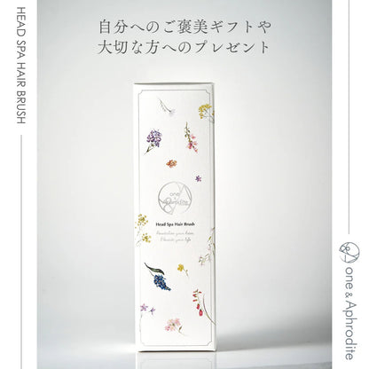 ワンアンドアフロディーテ ヘッドスパ ヘアブラシ ブラシ 猪毛ブラシ