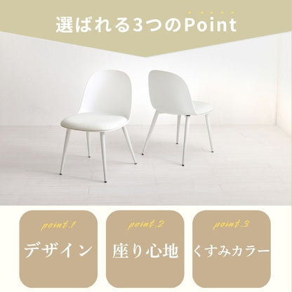 Pastel パステル ダイニングチェア ２脚セット 幅44.5cm